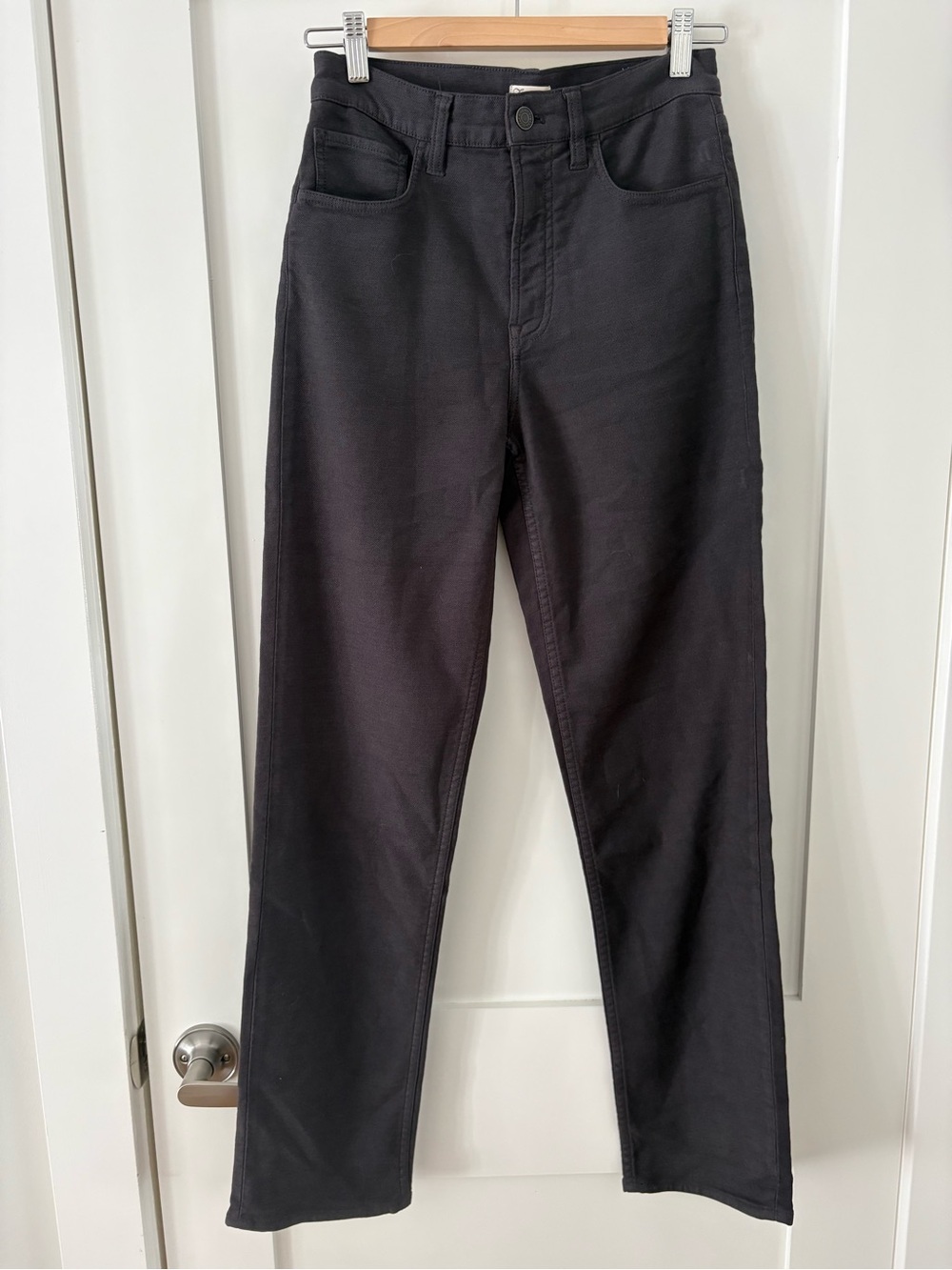 NWT Faherty Stretch Terry 5 Pocket Pants Jeans Washed Black SZ 27